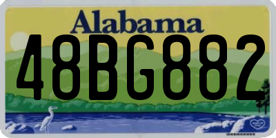 AL license plate 48BG882