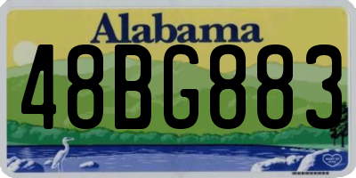 AL license plate 48BG883