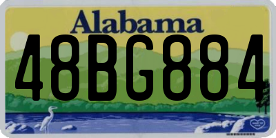 AL license plate 48BG884