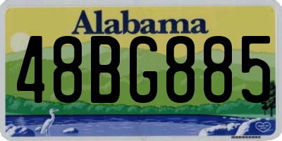 AL license plate 48BG885
