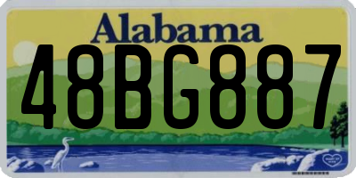 AL license plate 48BG887