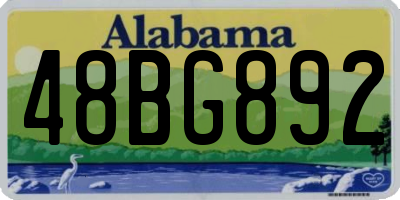 AL license plate 48BG892
