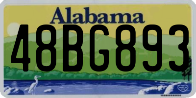 AL license plate 48BG893