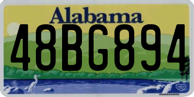 AL license plate 48BG894