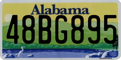 AL license plate 48BG895