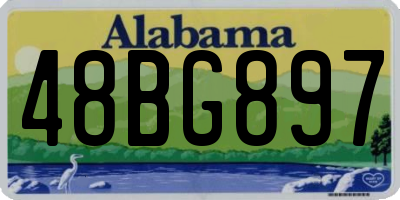 AL license plate 48BG897