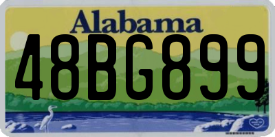 AL license plate 48BG899