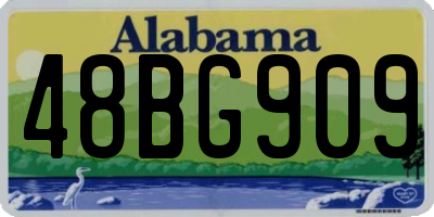 AL license plate 48BG909