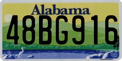 AL license plate 48BG916