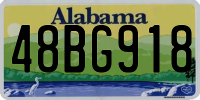 AL license plate 48BG918