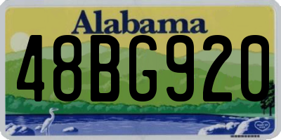 AL license plate 48BG920