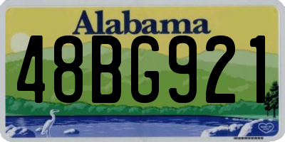 AL license plate 48BG921
