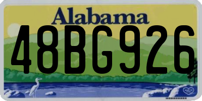 AL license plate 48BG926
