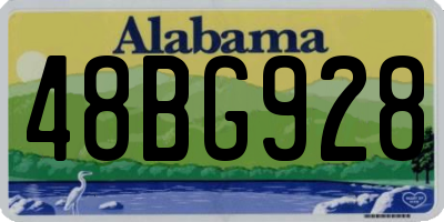 AL license plate 48BG928