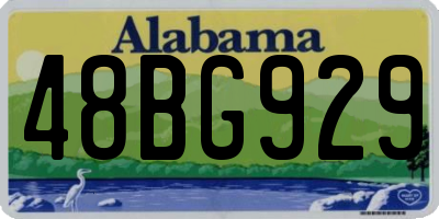AL license plate 48BG929