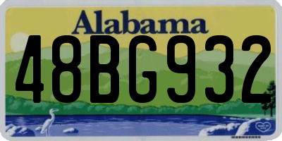 AL license plate 48BG932