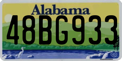 AL license plate 48BG933