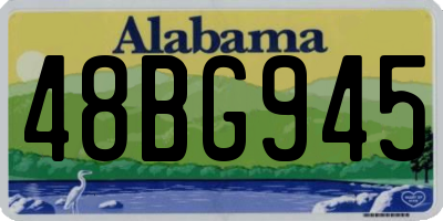 AL license plate 48BG945