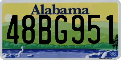 AL license plate 48BG951