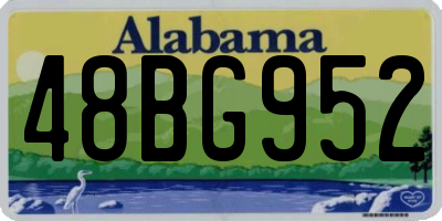 AL license plate 48BG952