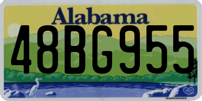 AL license plate 48BG955