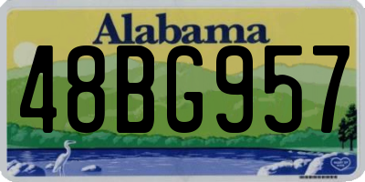 AL license plate 48BG957