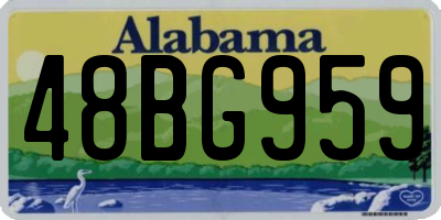 AL license plate 48BG959