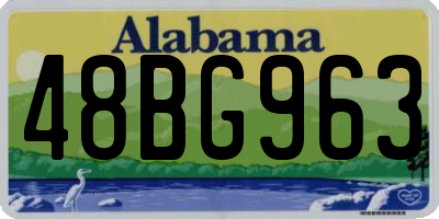 AL license plate 48BG963