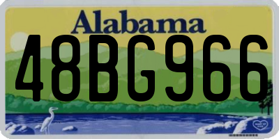 AL license plate 48BG966