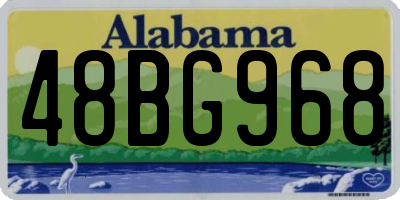 AL license plate 48BG968