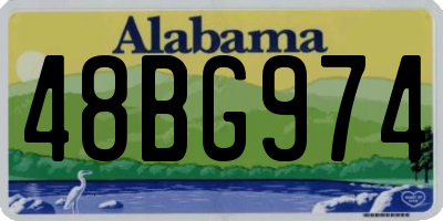 AL license plate 48BG974