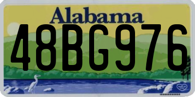 AL license plate 48BG976