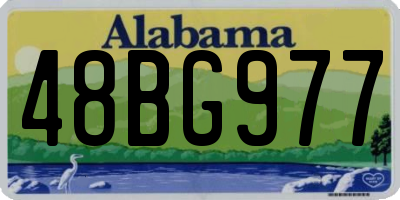 AL license plate 48BG977