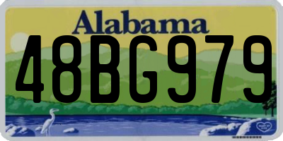 AL license plate 48BG979