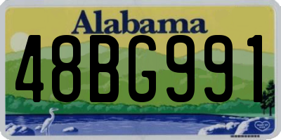 AL license plate 48BG991