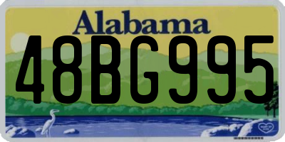 AL license plate 48BG995