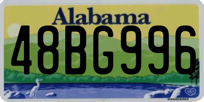 AL license plate 48BG996