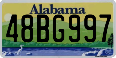 AL license plate 48BG997