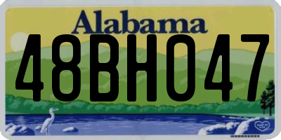 AL license plate 48BH047