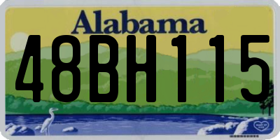 AL license plate 48BH115