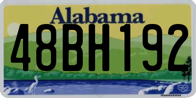AL license plate 48BH192
