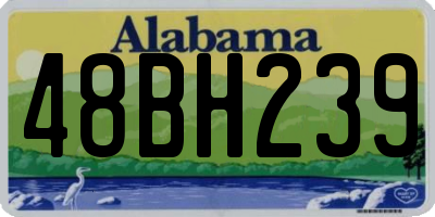AL license plate 48BH239