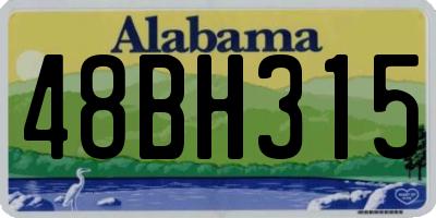 AL license plate 48BH315