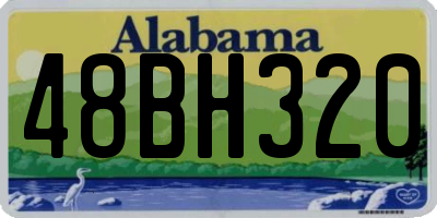 AL license plate 48BH320