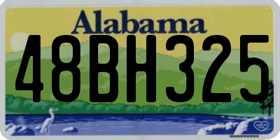 AL license plate 48BH325