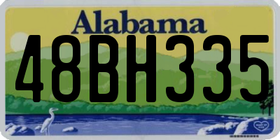 AL license plate 48BH335