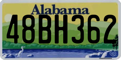 AL license plate 48BH362