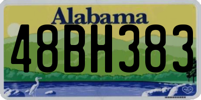 AL license plate 48BH383