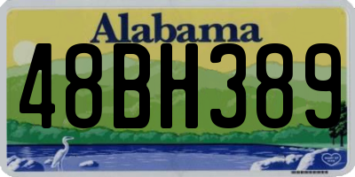 AL license plate 48BH389