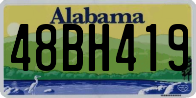 AL license plate 48BH419